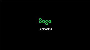 Sage Purchasing