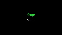 Sage reporting